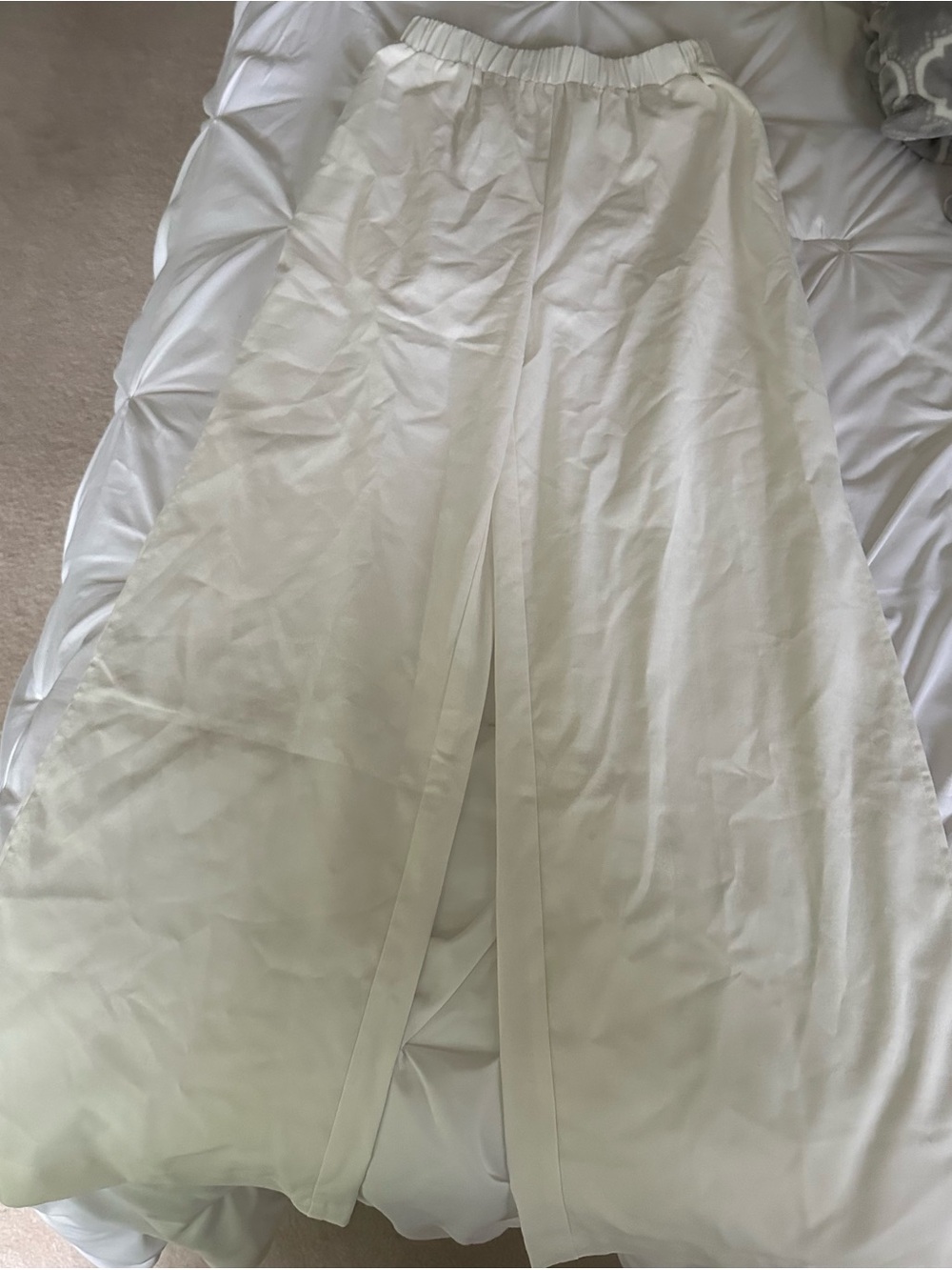 Commense Wide Leg White Palazzo Pants Size XS